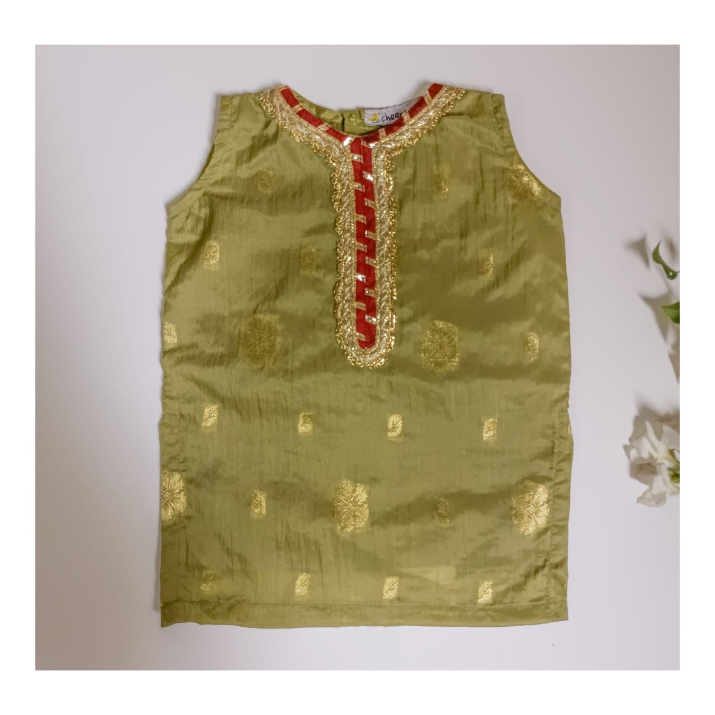 Olive Green Gharara