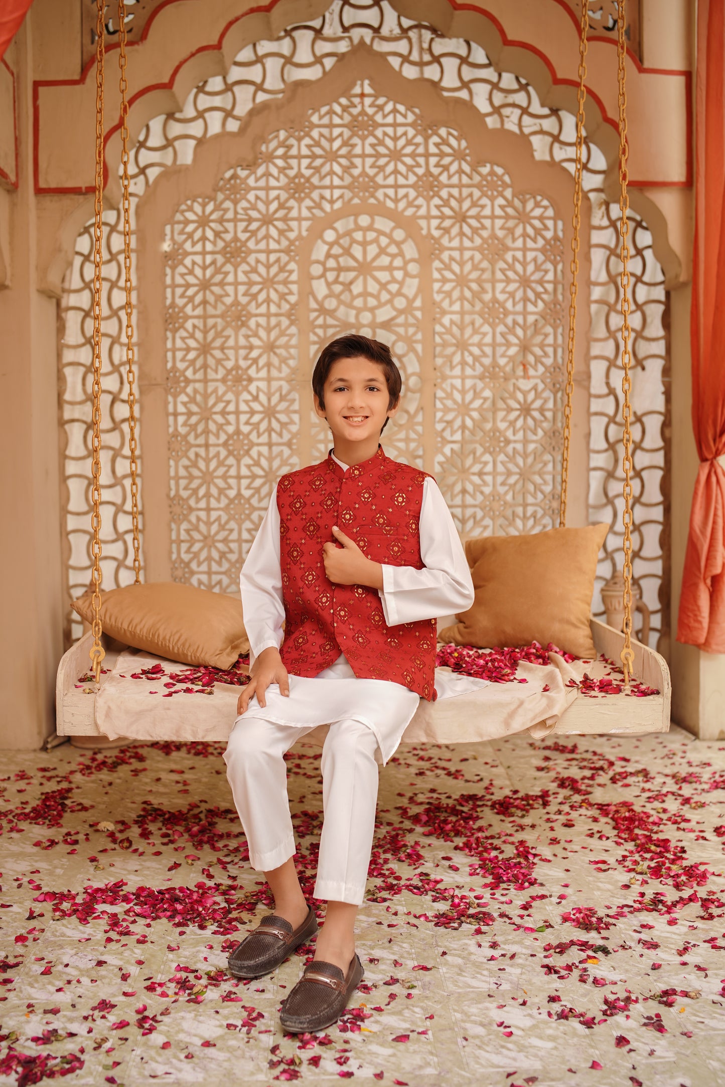 Maroon waistcoat set (MWCEID25)