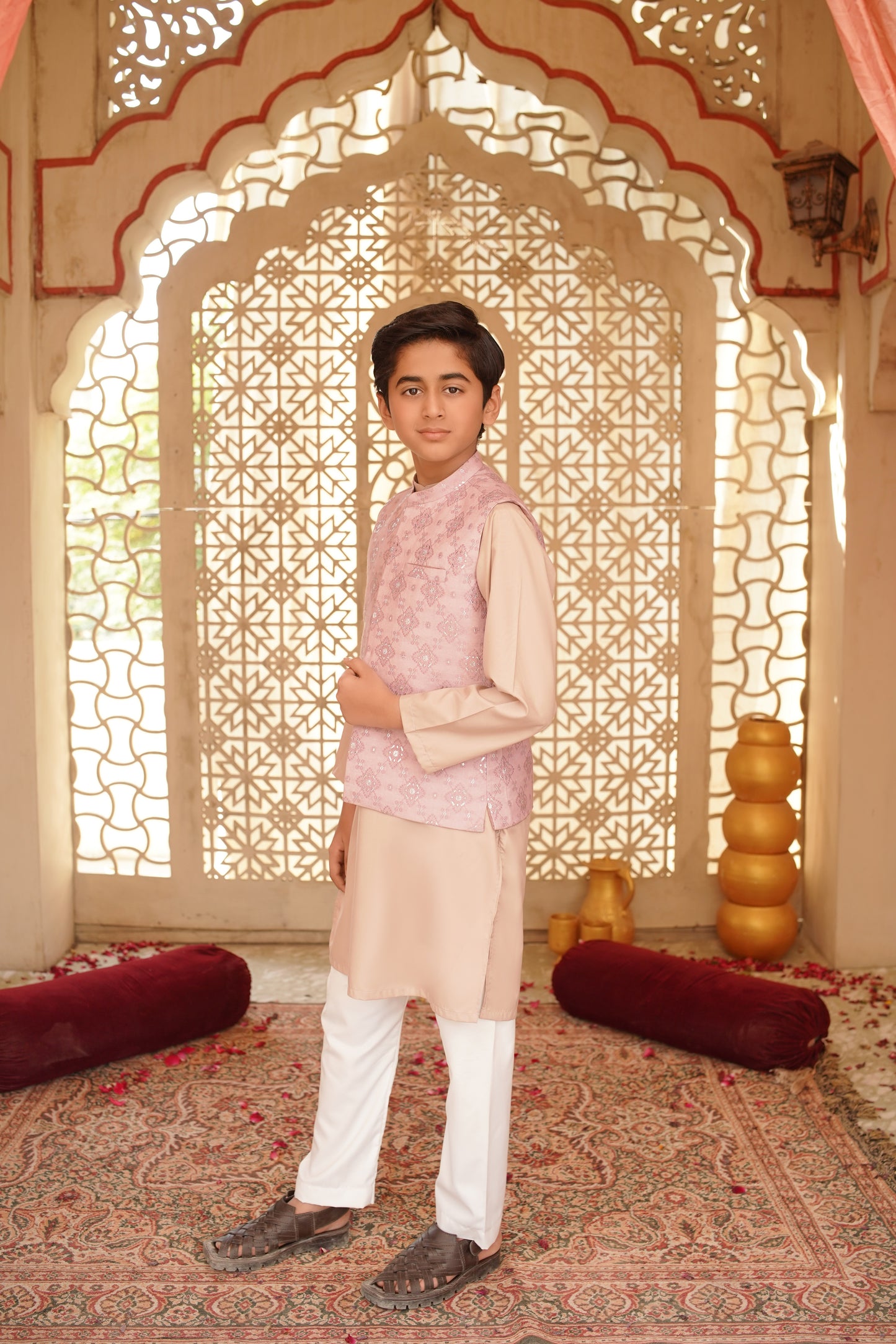 Pink waistcoat set (PJWEID25)