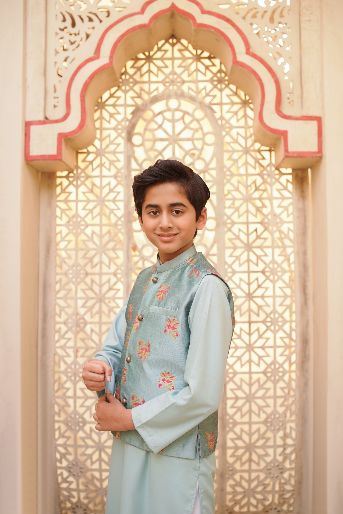 Blue waistcoat set (BWEID25)