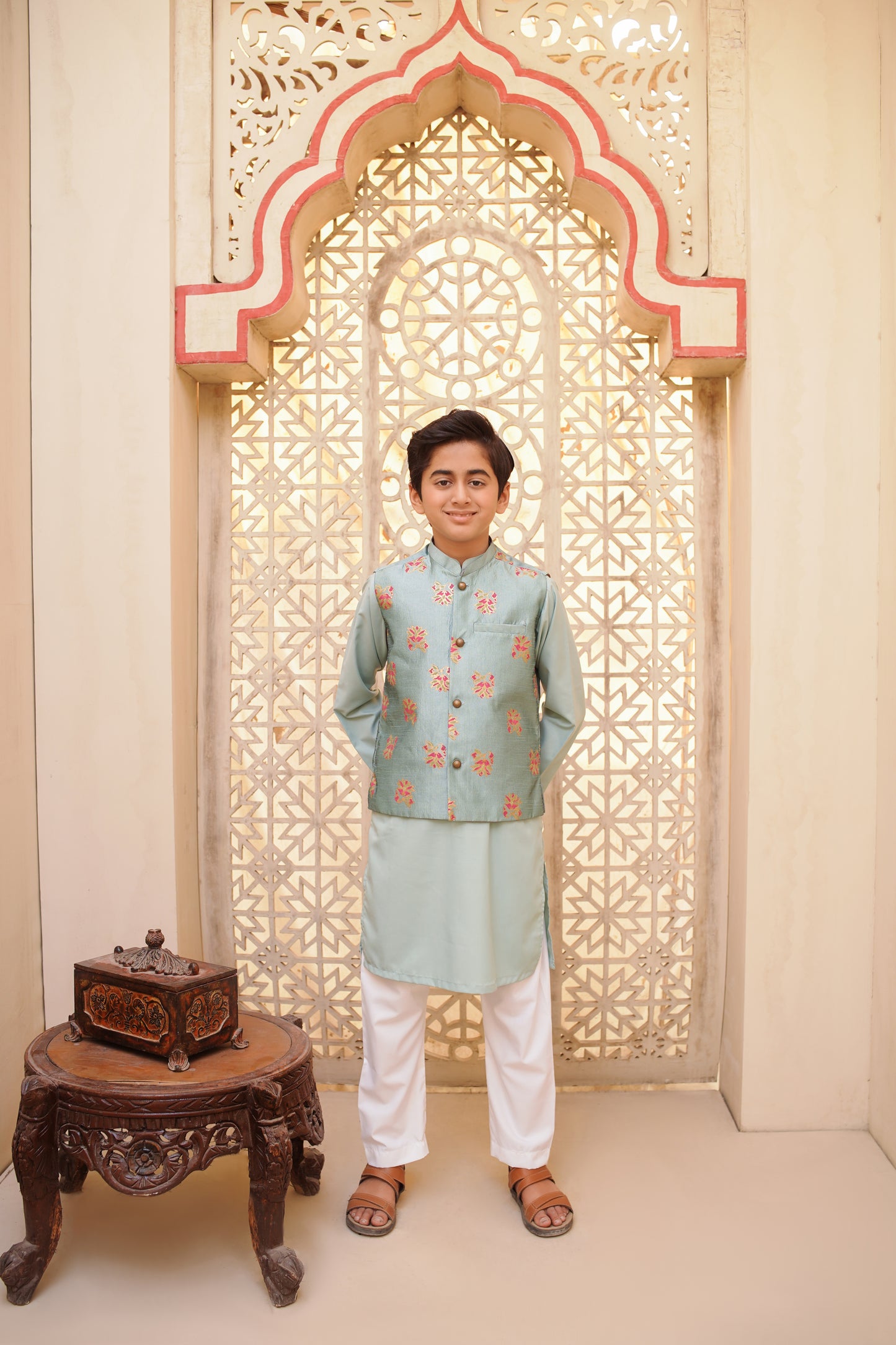 Blue waistcoat set (BWEID25)