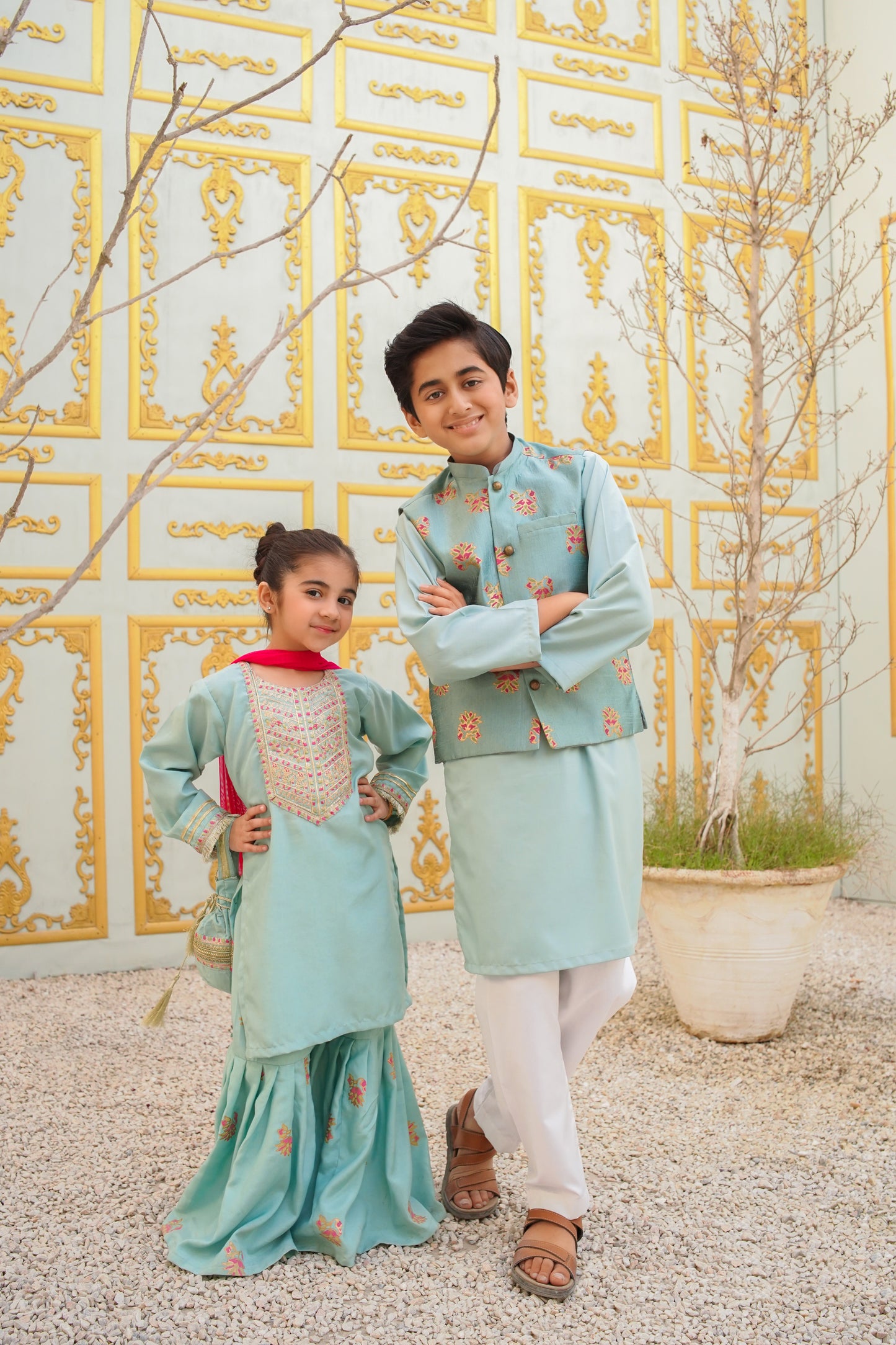 Blue waistcoat set (BWEID25)