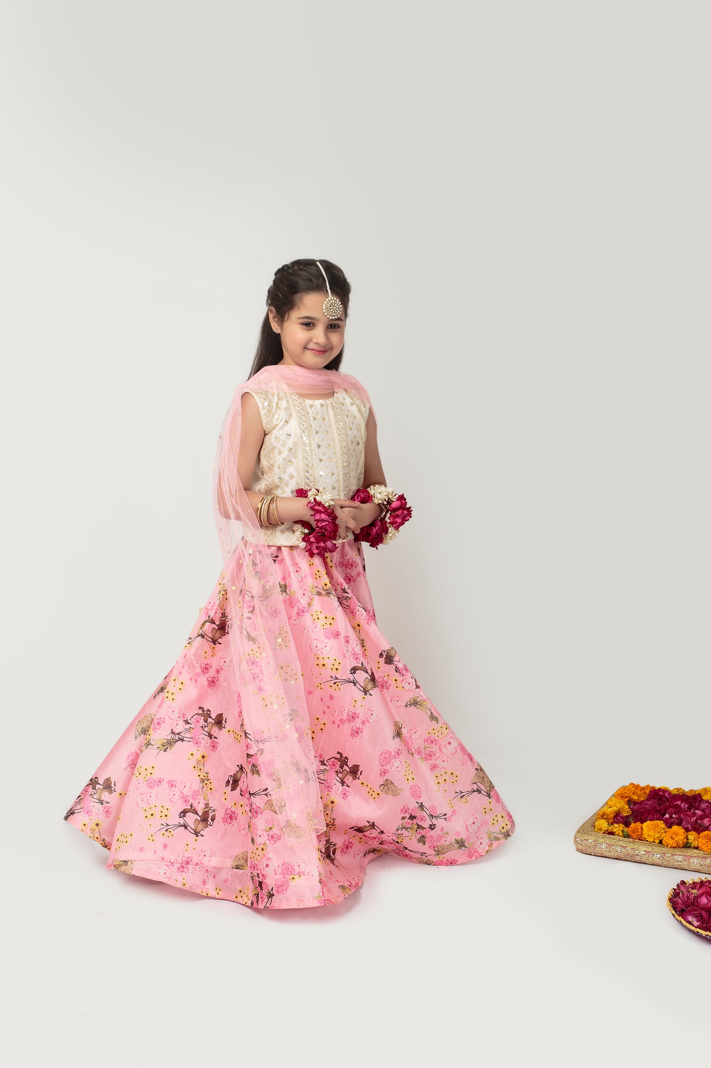 Pink Floral Lehenga (Pfleid24)