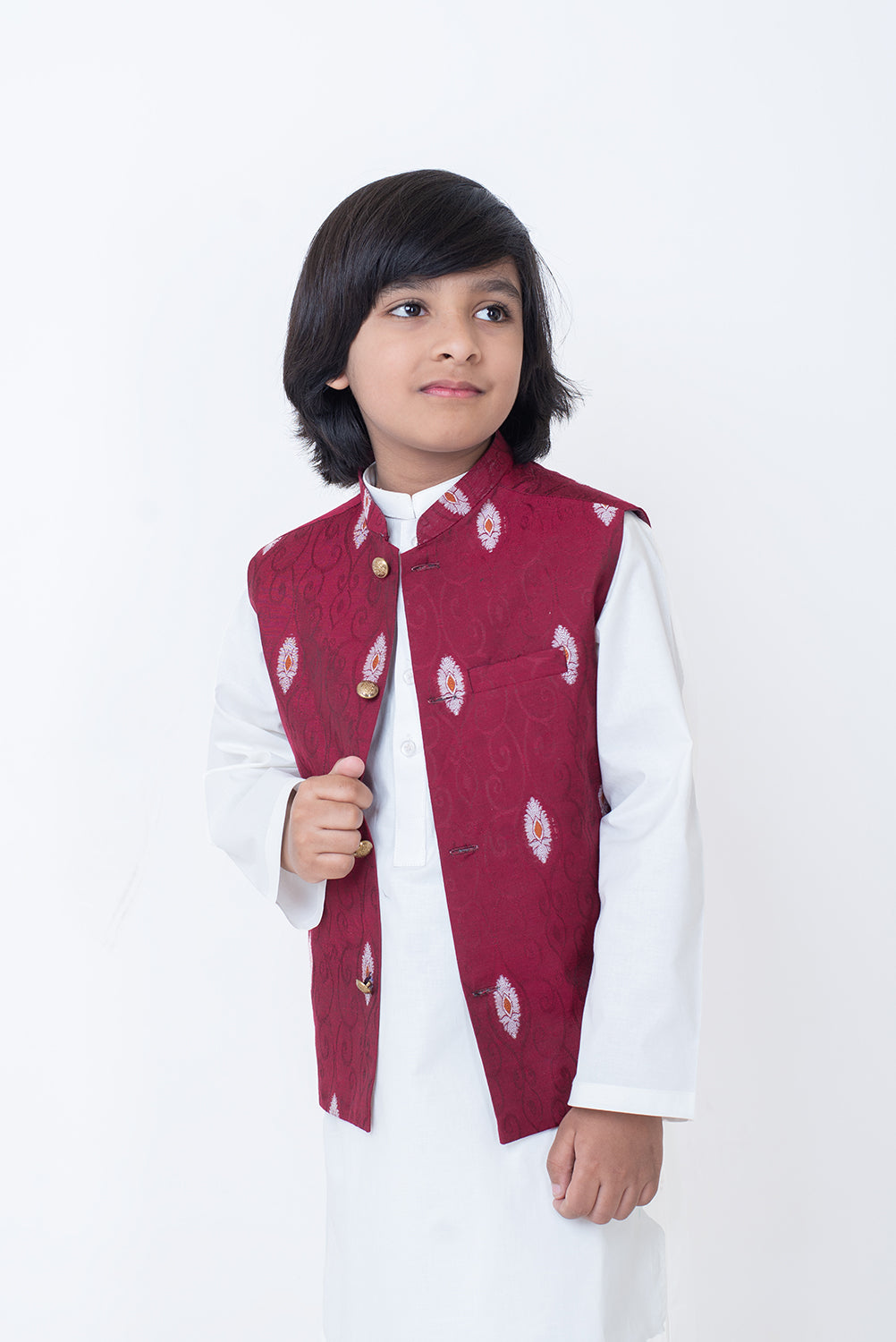 Maroon Waistcoat Set (Mspwc24)