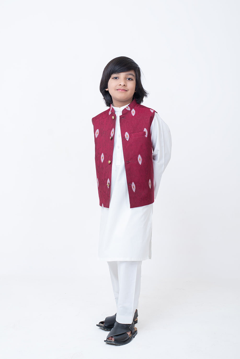 Maroon Waistcoat Set (Mspwc24)