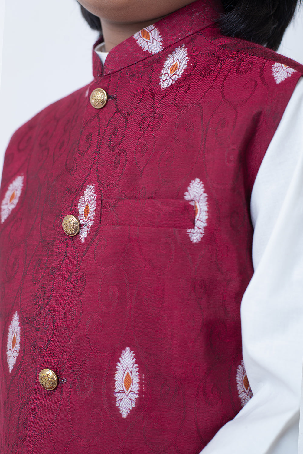 Maroon Waistcoat Set (Mspwc24)