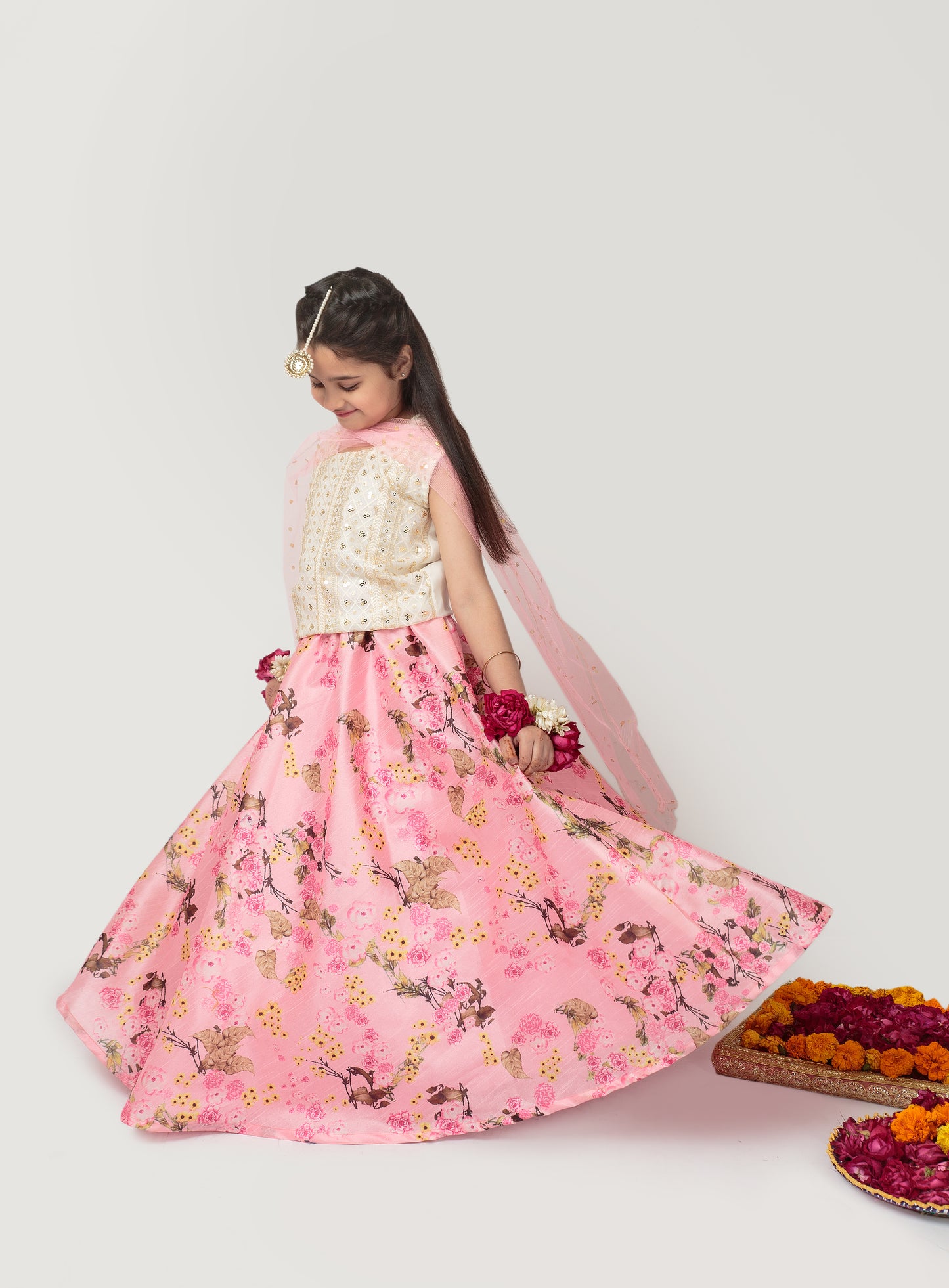 Pink Floral Lehenga (Pfleid24)