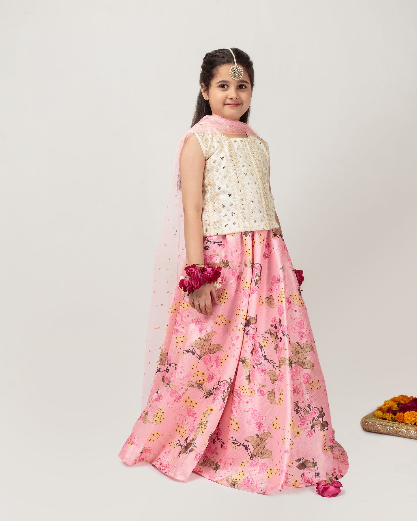 Pink Floral Lehenga (Pfleid24)