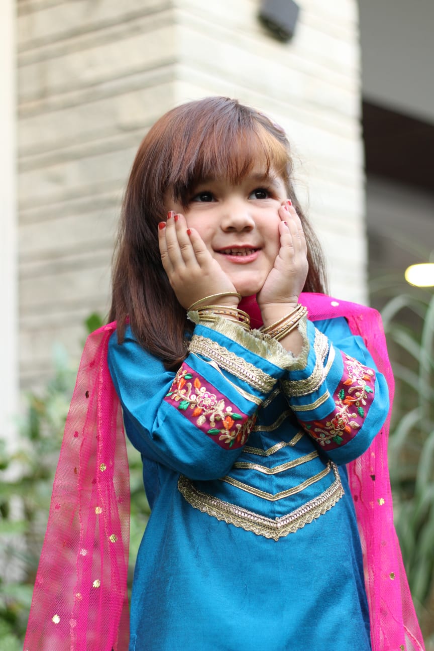 Blue Shalwar Kameez (Bpsk22)