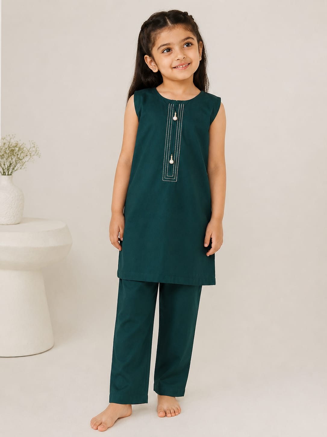 Green kurta pajama