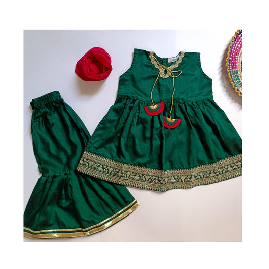 Bottle Green Gharara