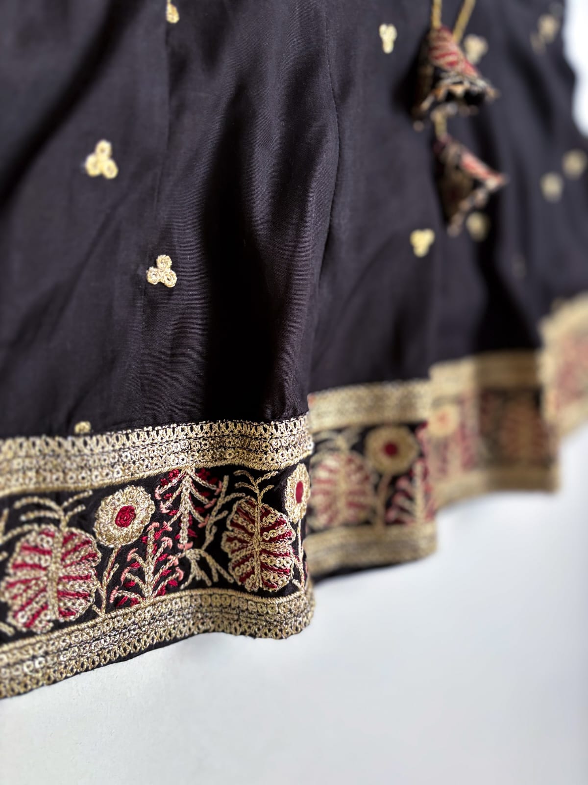 Black Peplum Gharara