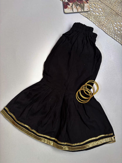 Black Peplum Gharara