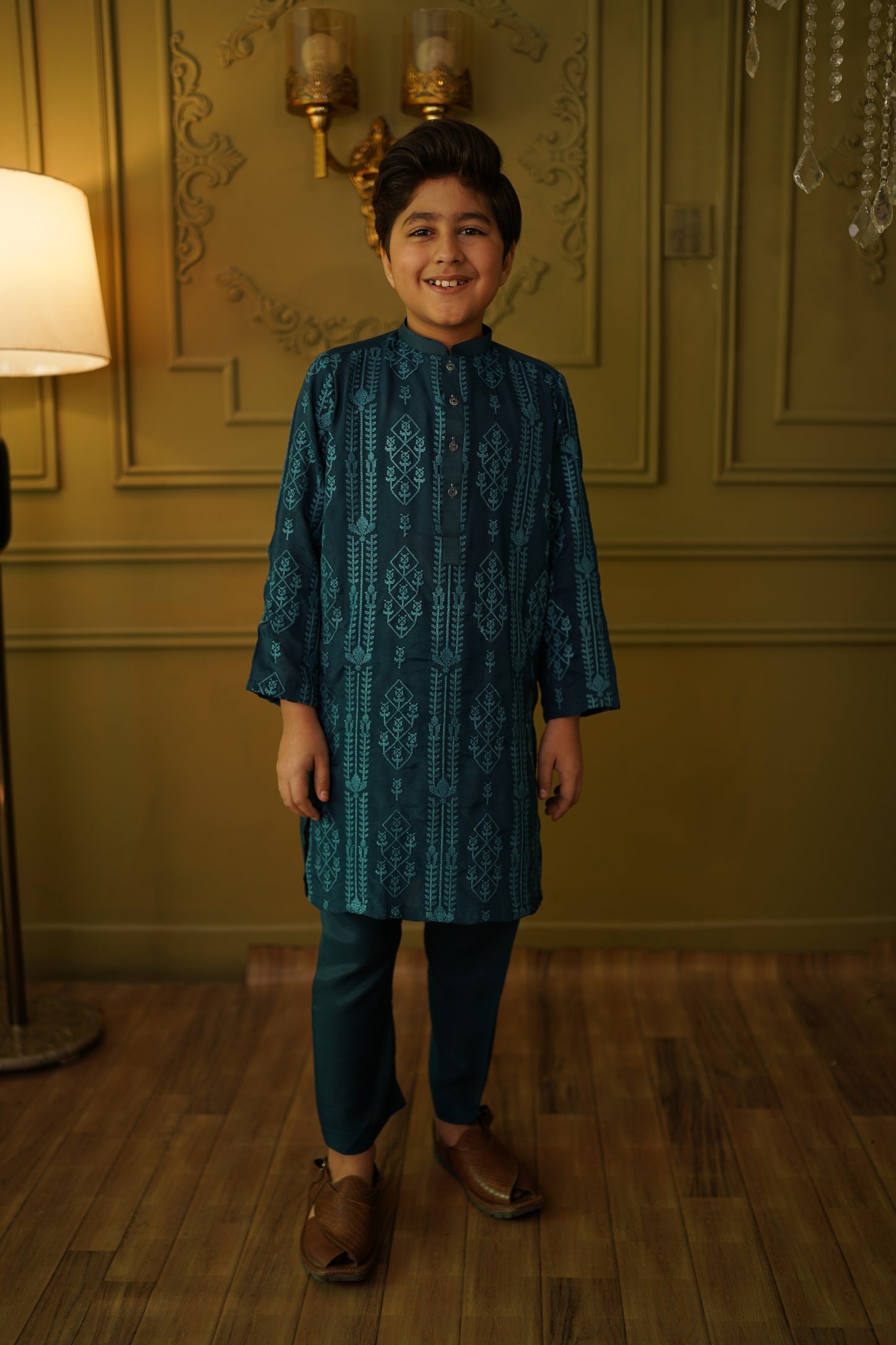 Teal Kurta set (TEKEID26)