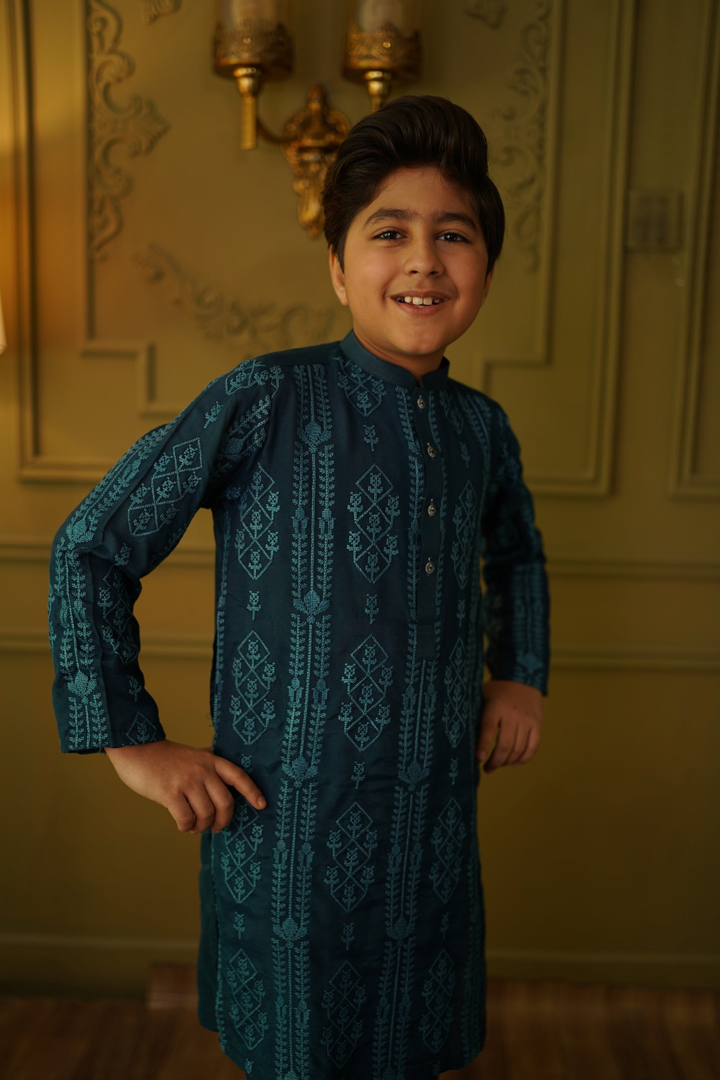 Teal Kurta set (TEKEID26)