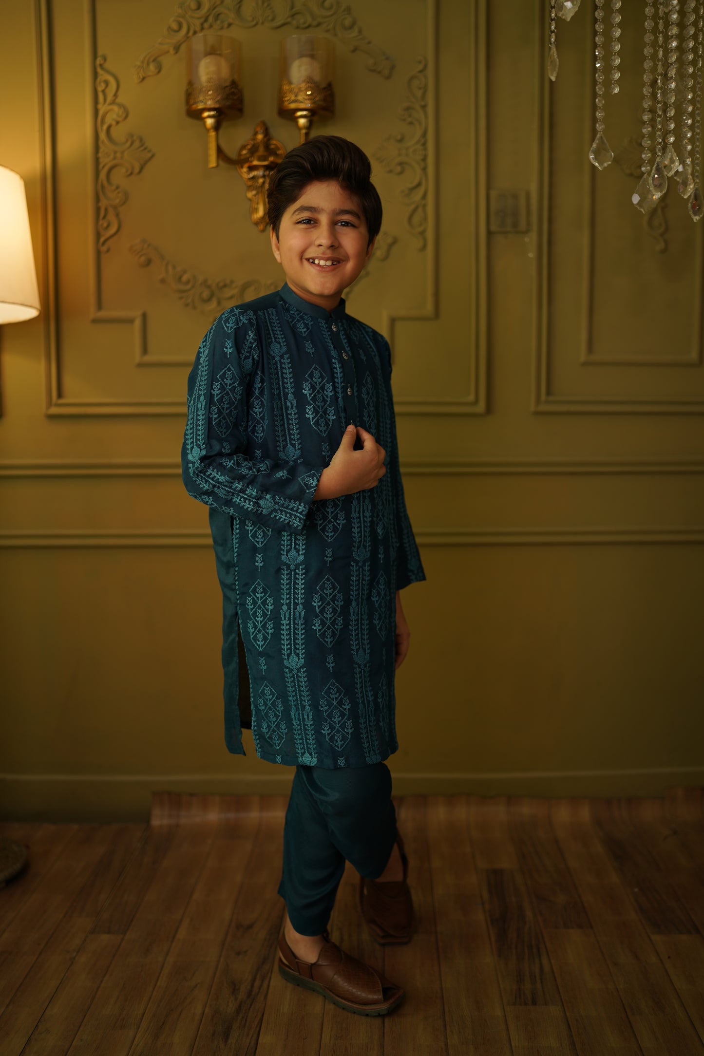 Teal Kurta set (TEKEID26)