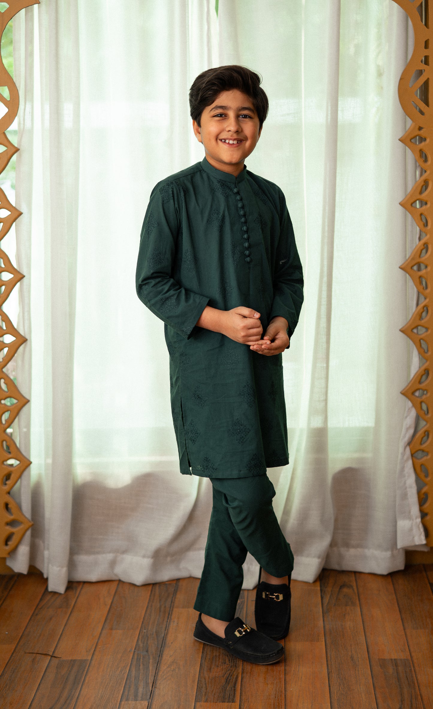 Green Kurta Pajama (GEKEID26)