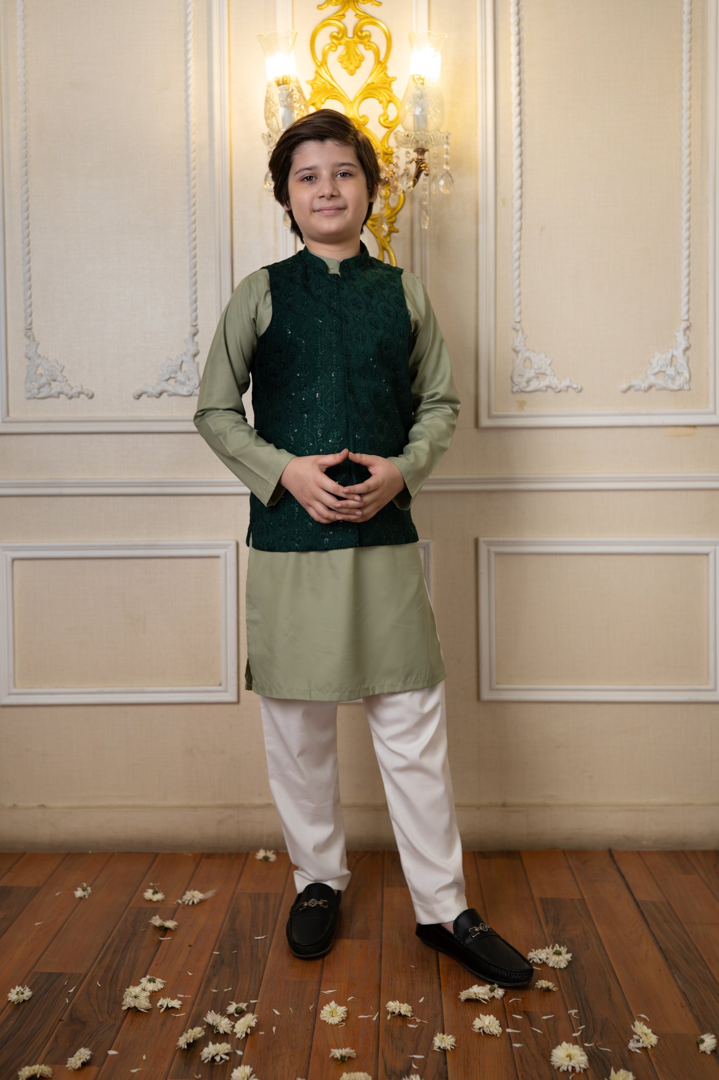 Green Waistcoat set (BGWCEID26)