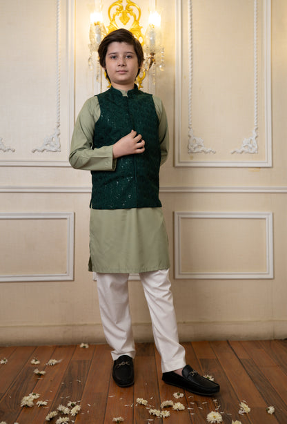 Green Waistcoat set (BGWCEID26)