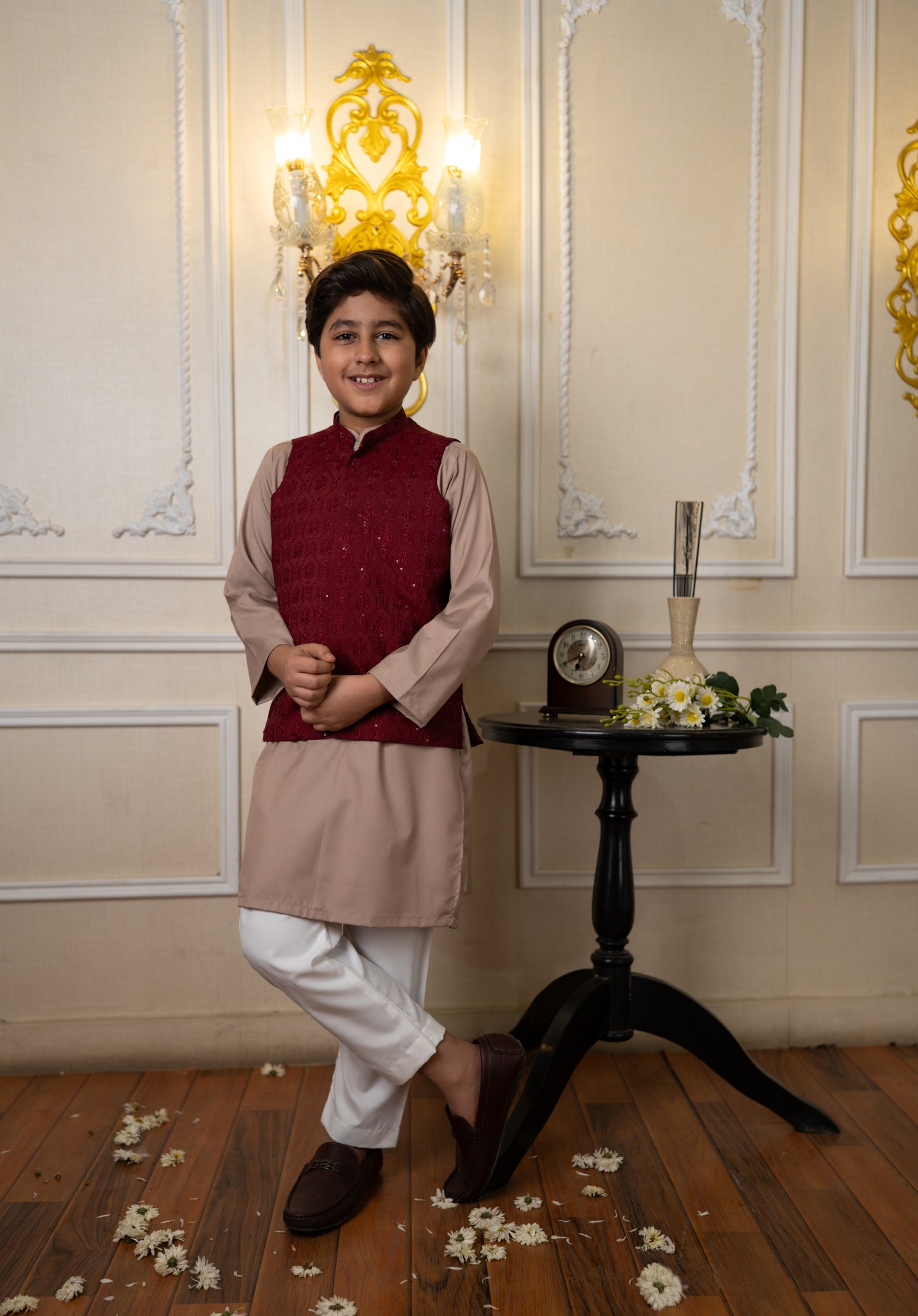 Maroon Waistcoat set (MDREID26)