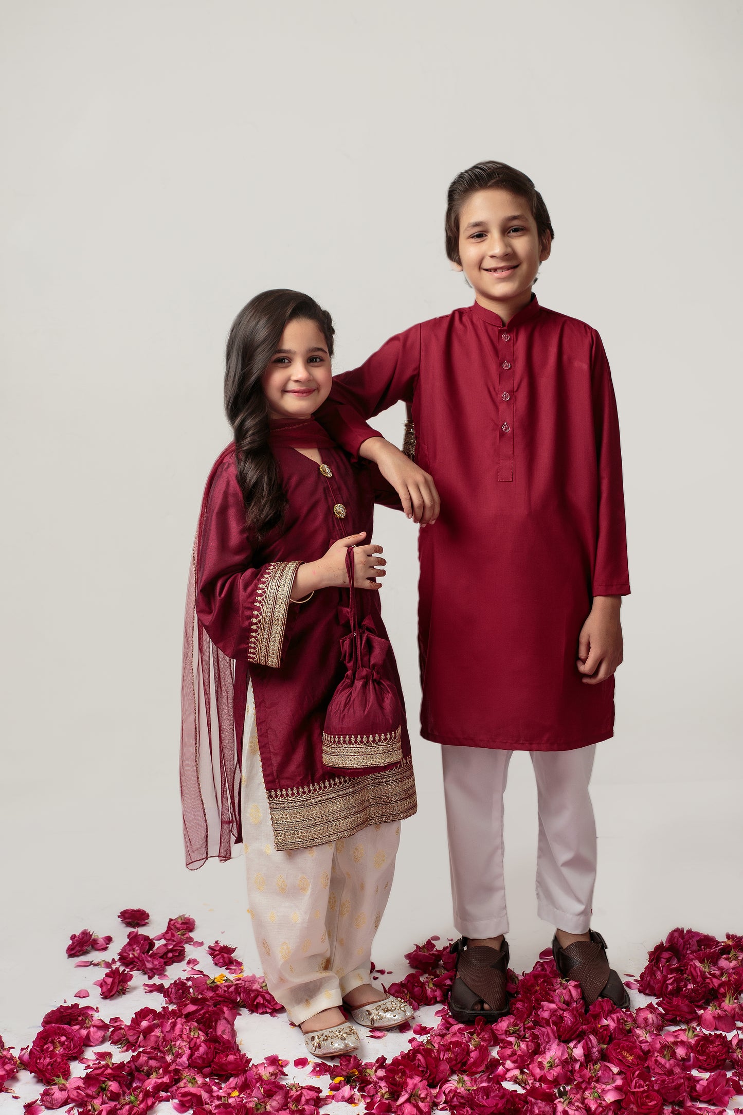 Maroon Shalwar Kameez (Mjseid24)