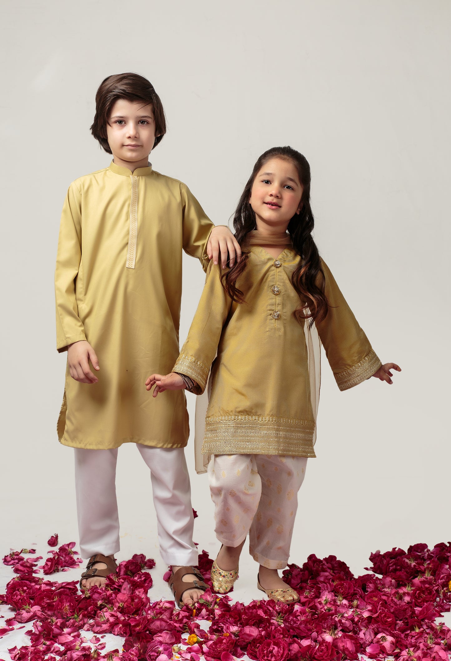 Flaxen Kurta Set - (Fkpeid24)