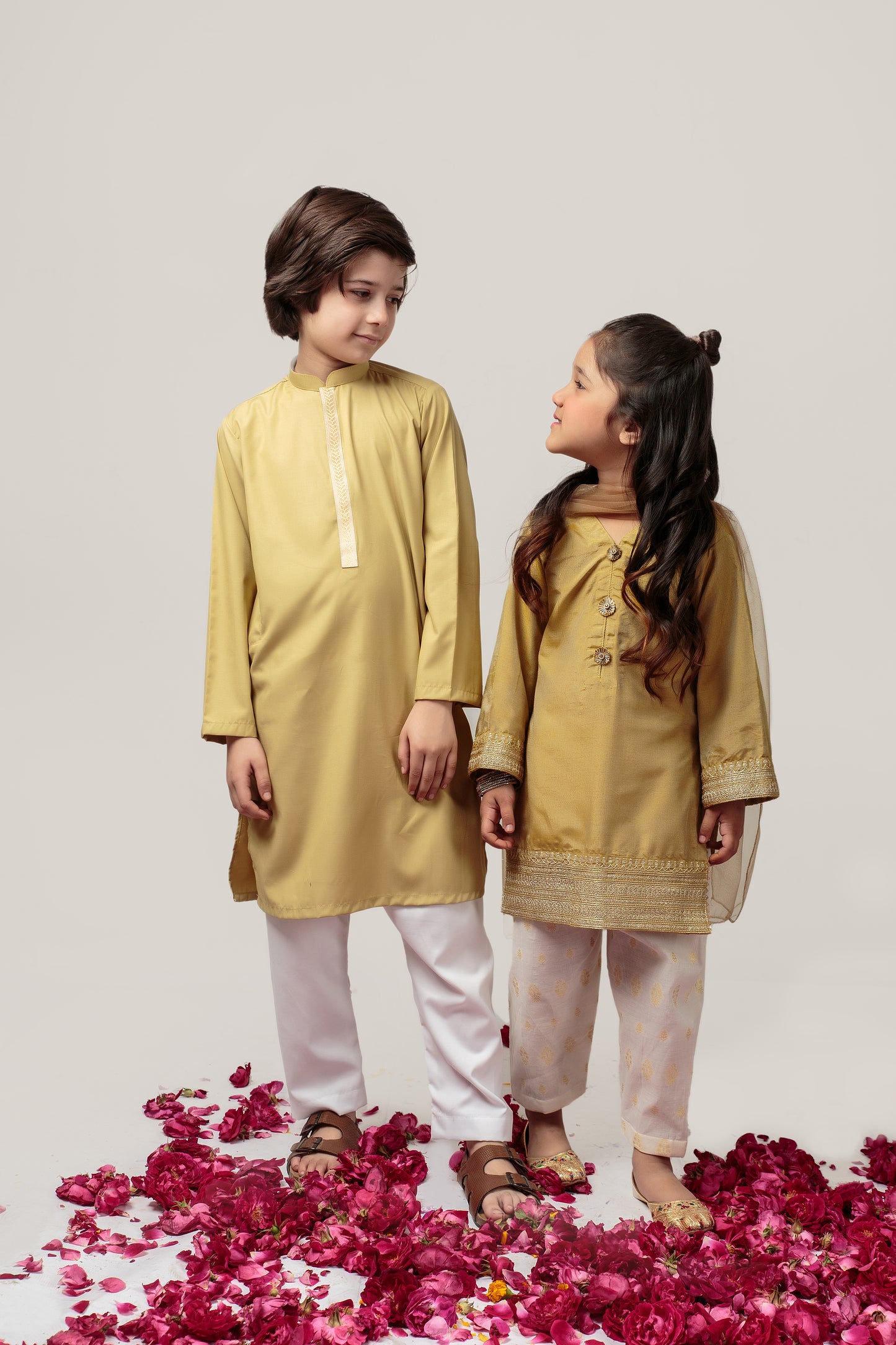 Flaxen Kurta Set - (Fkpeid24)