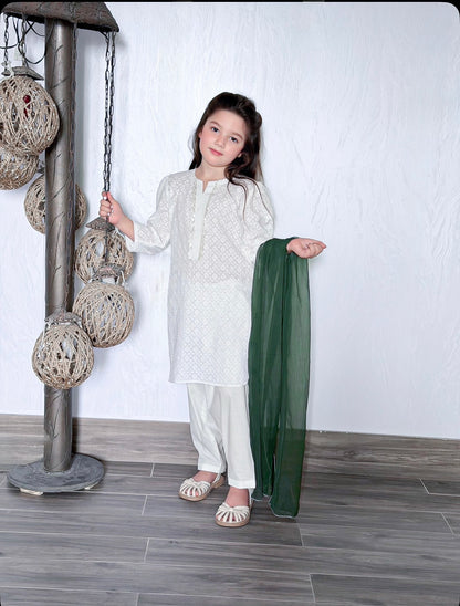 White Shalwar Kameez