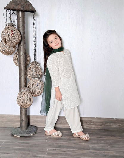 White Shalwar Kameez