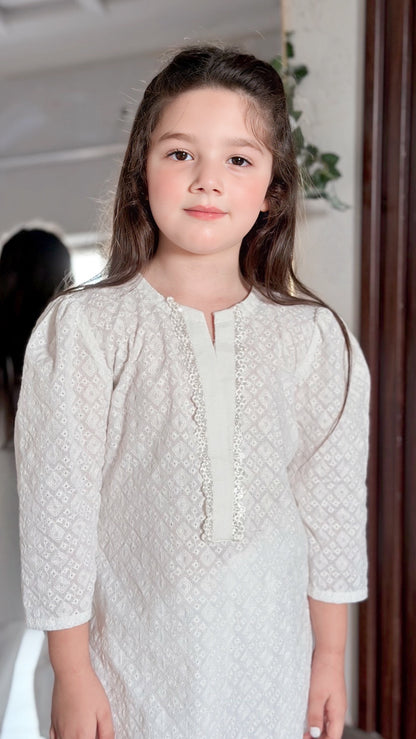 White Shalwar Kameez