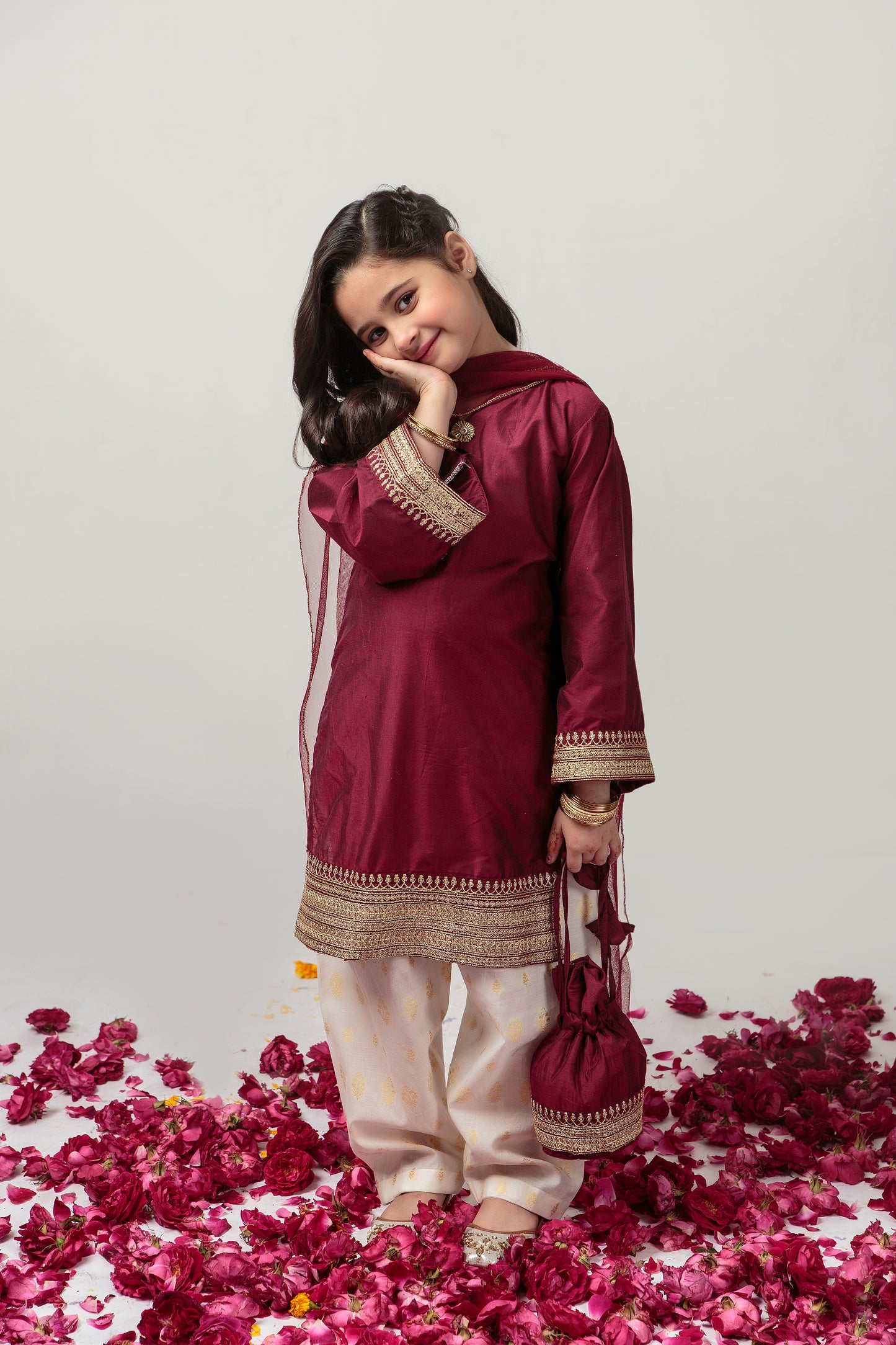 Maroon Shalwar Kameez (Mjseid24)