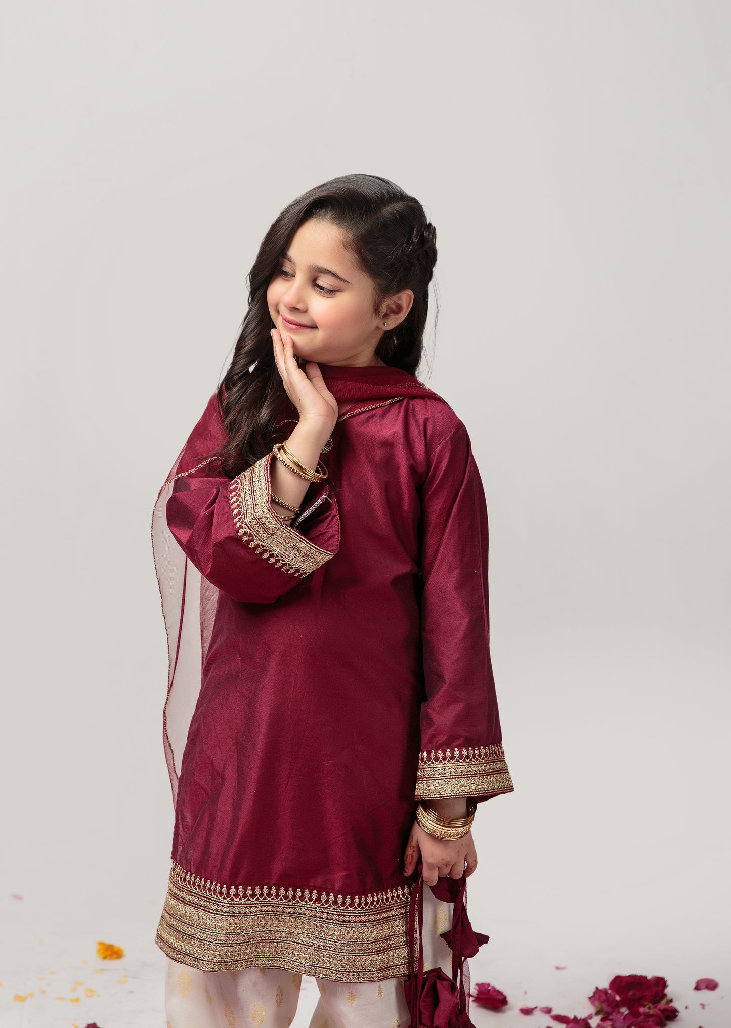 Maroon Shalwar Kameez (Mjseid24)