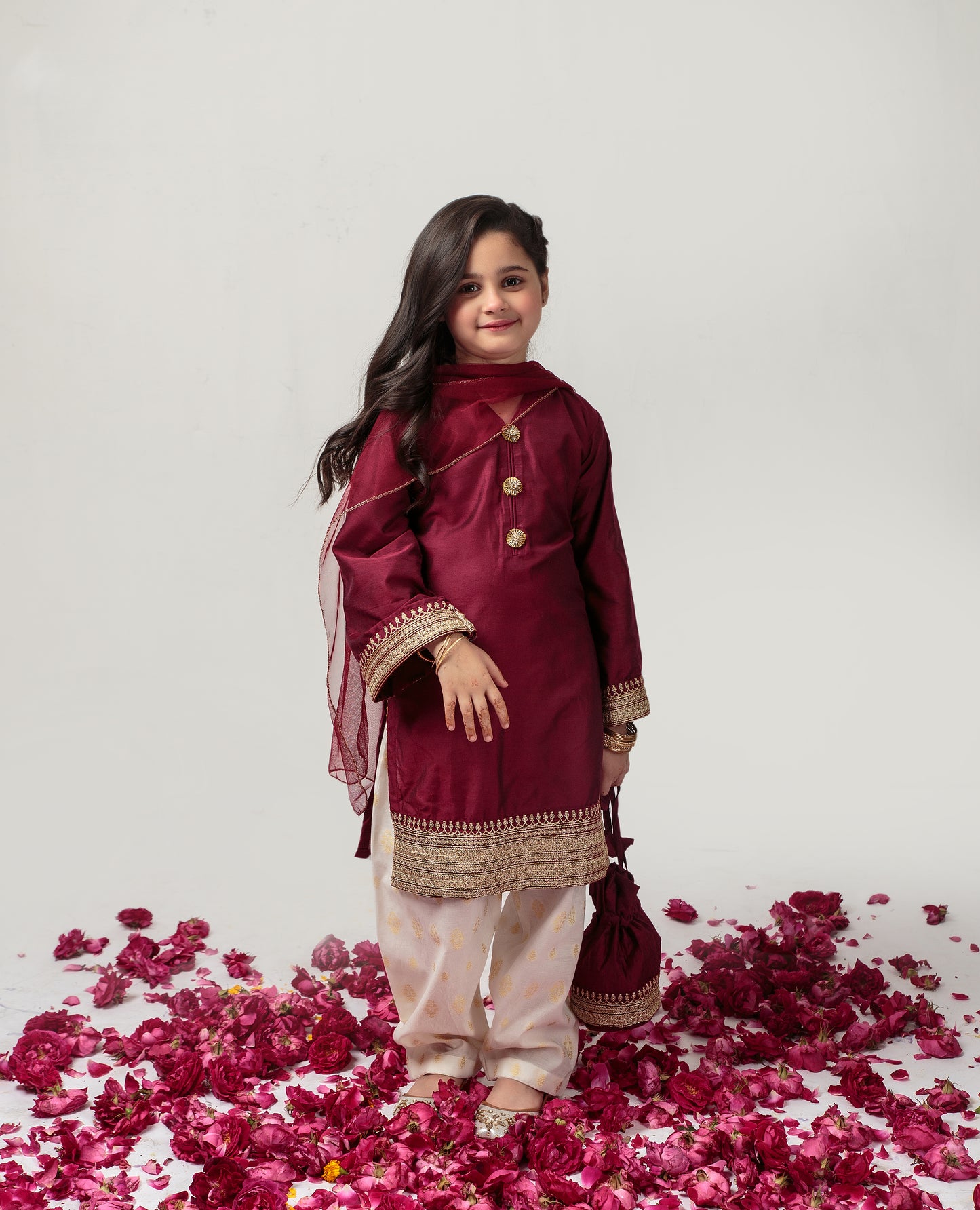 Maroon Shalwar Kameez (Mjseid24)