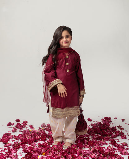 Maroon Shalwar Kameez (Mjseid24)