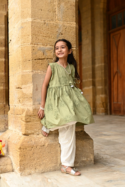 Olive green peplum