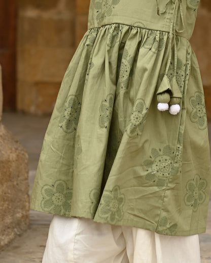 Olive green peplum