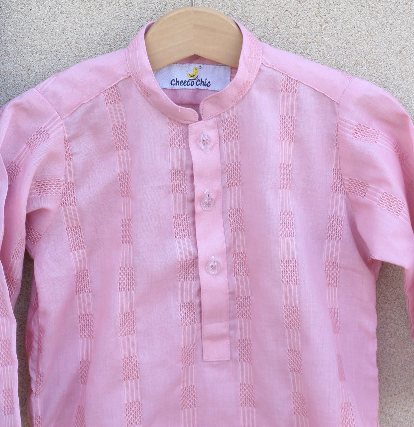 Pink Sciffli Kurta Pajama (Psekp24)