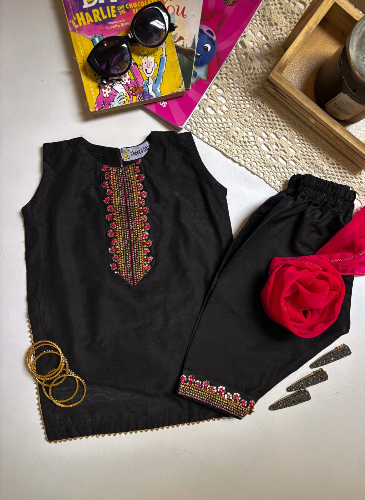Black kameez shalwar