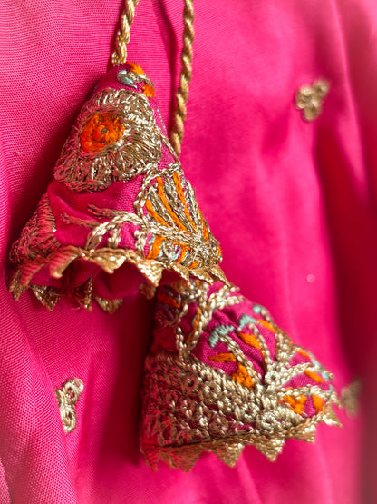 Pink Peplum Gharara