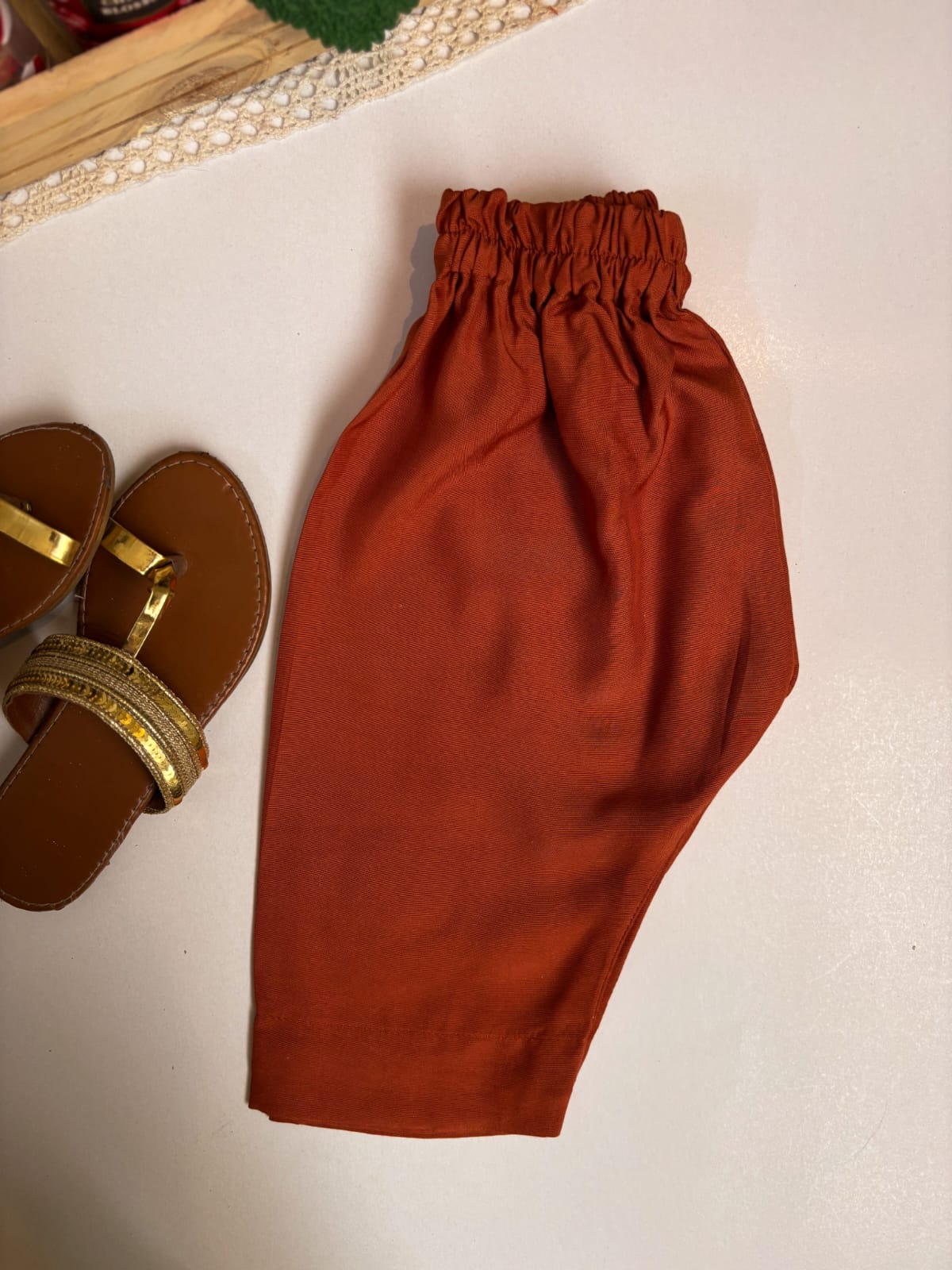 Rust kurta trouser
